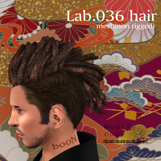 *booN Lab.036 hair black pack