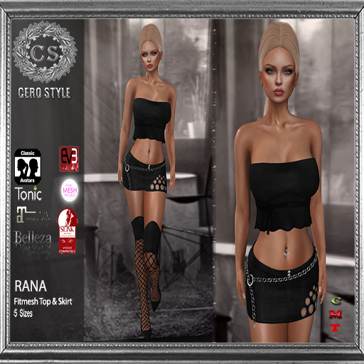 CERO STYLE Fmesh Rana Outfit Black
