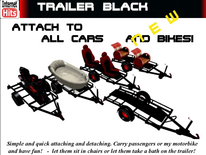 BOXED IHITS Motorbike Trailer v2.3 Black