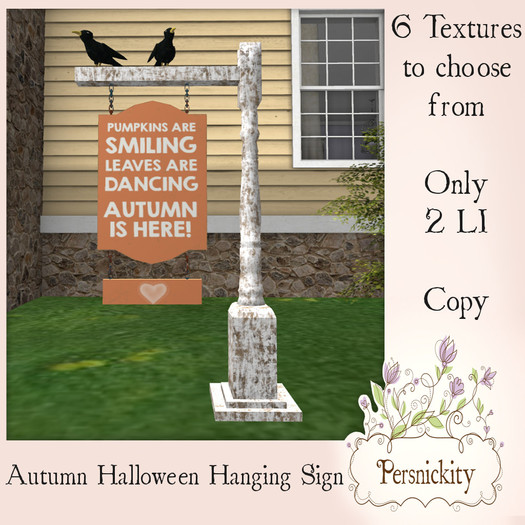 Autumn Halloween Hanging Sign
