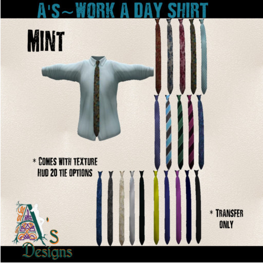 A's ~ Work A Day Shirt Bag MINT