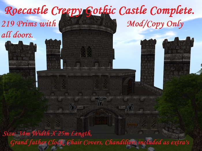 ROECASTLE CREEPY GOTHIC CASTLE COMPLETE