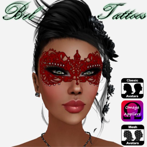 MASQUE CINQUANTE NUANCES PLUS SOMBRE ROUGE