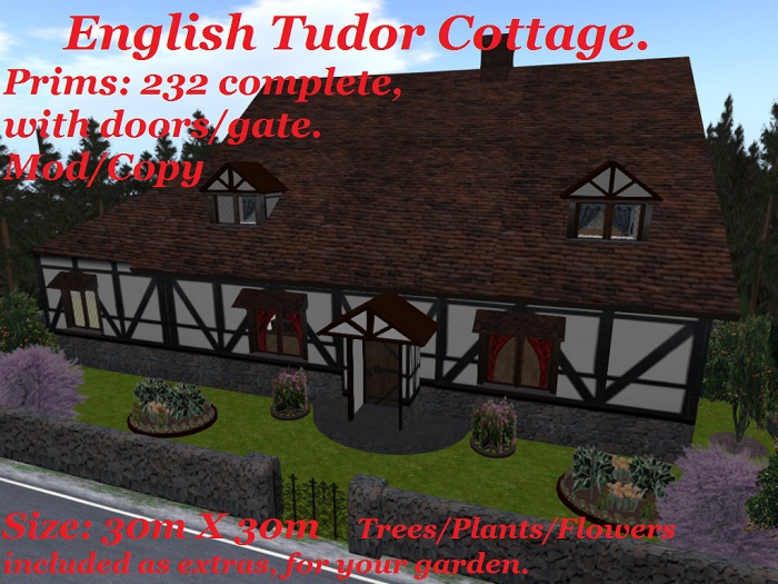 ENGLISH TUDOR COTTAGE BOXED
