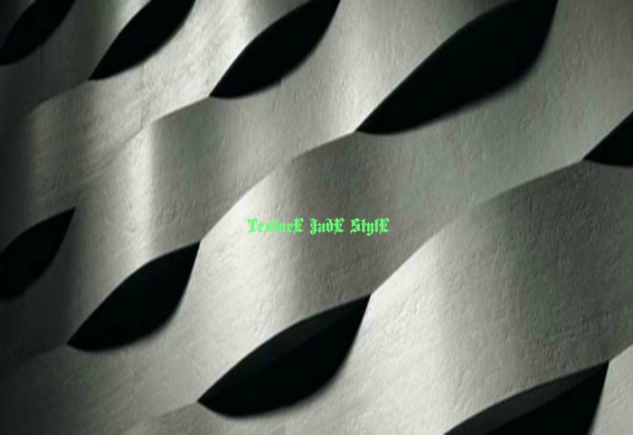 Texture  Wall Metal Silver