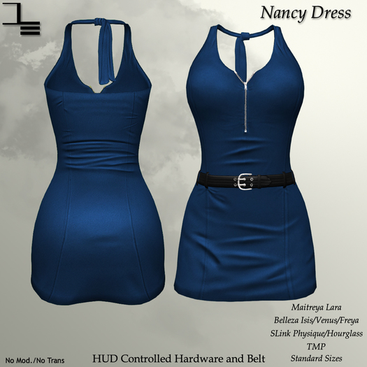 DE Designs - Nancy Dress - Blue