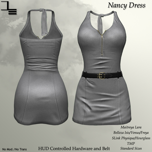 DE Designs - Nancy Dress - Grey