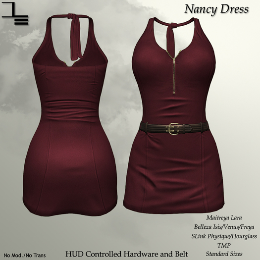 DE Designs - Nancy Dress - Merlot