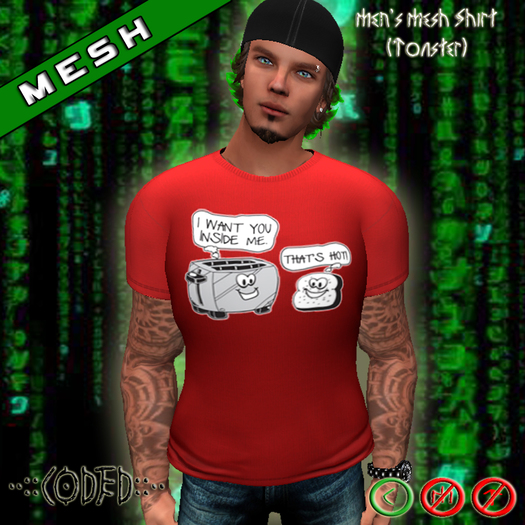 ..:: CODED ::.. Men's Mesh Shirt (Toaster)