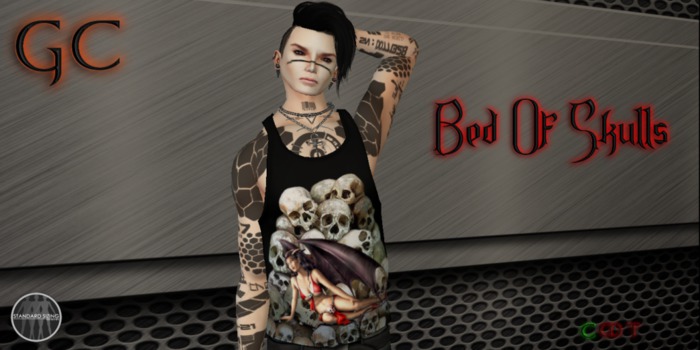 Bed Of Skull Mens Tank (boxed)