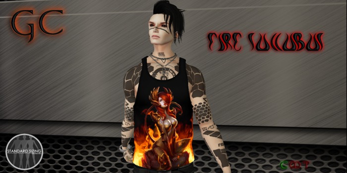 Fire Succubus Mens Tank (boxed)