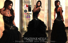 "BeatriceStyle" - Strapless Ruffled Skirt Evening Dress