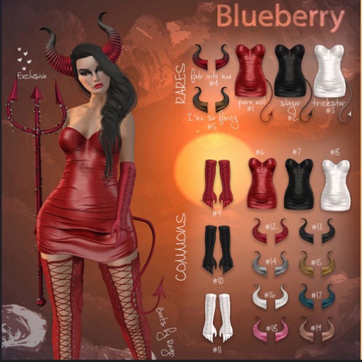 BLUEBERRY  Devil Horns Baby