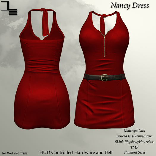 DE Designs - Nancy Dress - Red