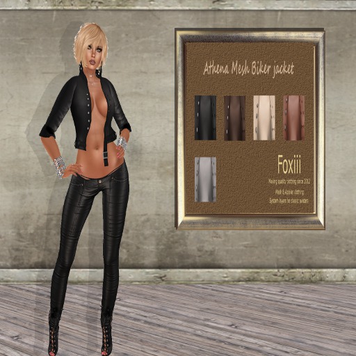 Athena Mesh Biker Jacket w/ Texture Hud