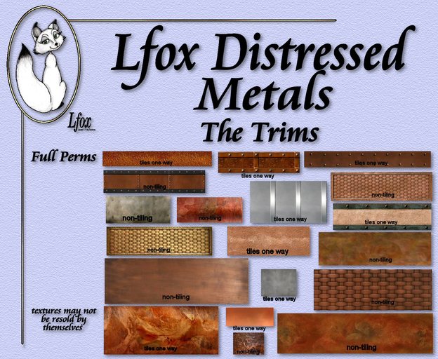 lfox Distressed Metals - The Trims