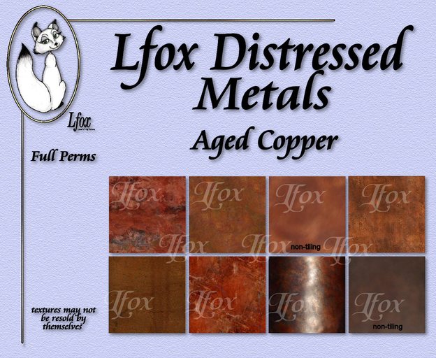lfox Distressed Metals - Aged Copper