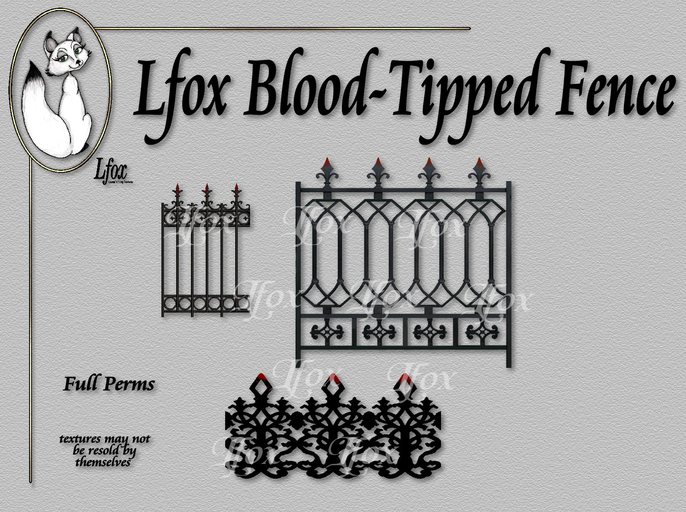 lfox Blood Tipped Fencing