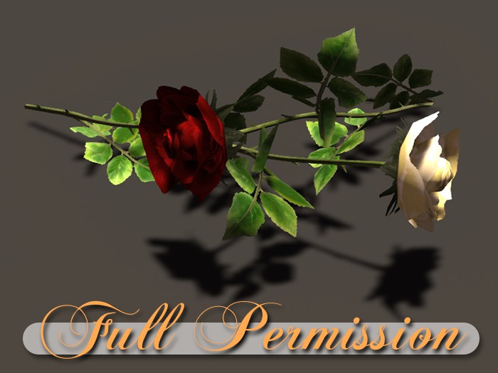 ~AB~ Single Roses ~ Full Perm Mesh Plant ~ 1 LI