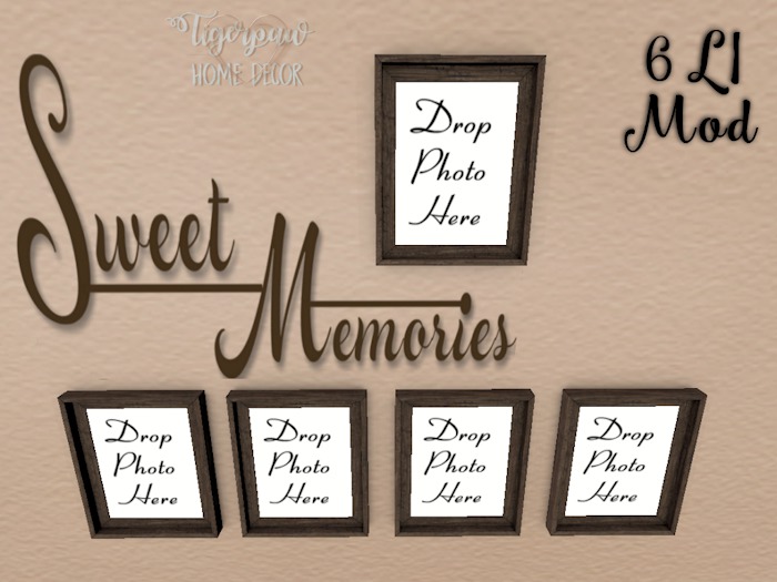 THD~ Sweet memories wall decal w/ frames
