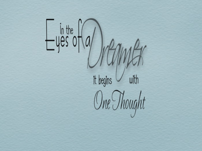 THD~ Eyes of a dreamer wall decal