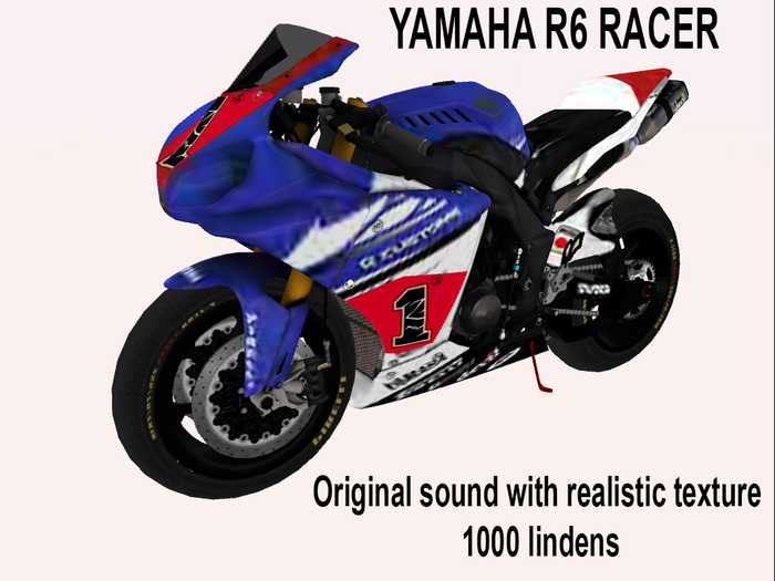 YAMAHA R6 RACER BLUE