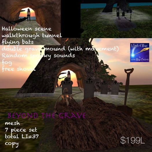 Beyond the Grave Halloween Scene