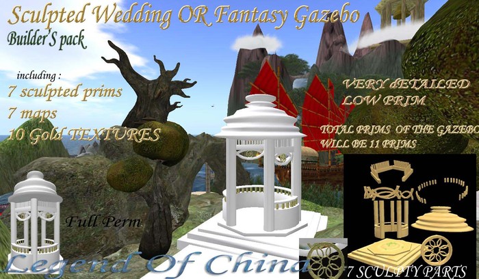 sculpted wedding or fantasy  Gazebo -Builders:
