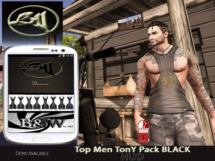 B&W Bag's Top Men TonY Pack black hud