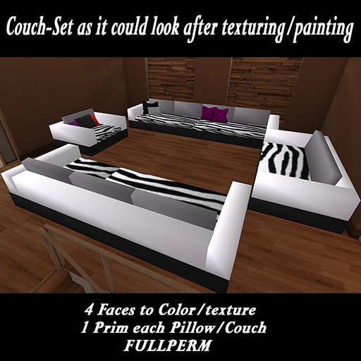 Couch-Collection Shenra (4 Parts Fullperm)