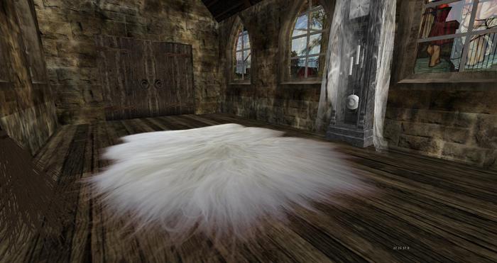 Carpet White fur