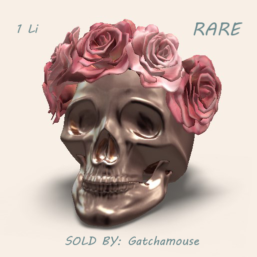 -tres blah- Eclectic Collection - Skull w/ Light Roses RARE