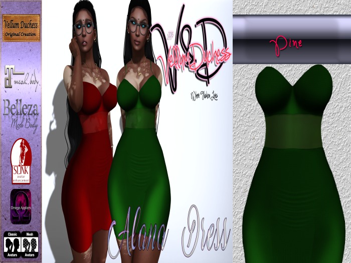 {V}-{D} Alana Dress [Pine]