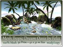 Mesh Tropic Dream Oasis 92 Prim=42x32 m Size copy-mody