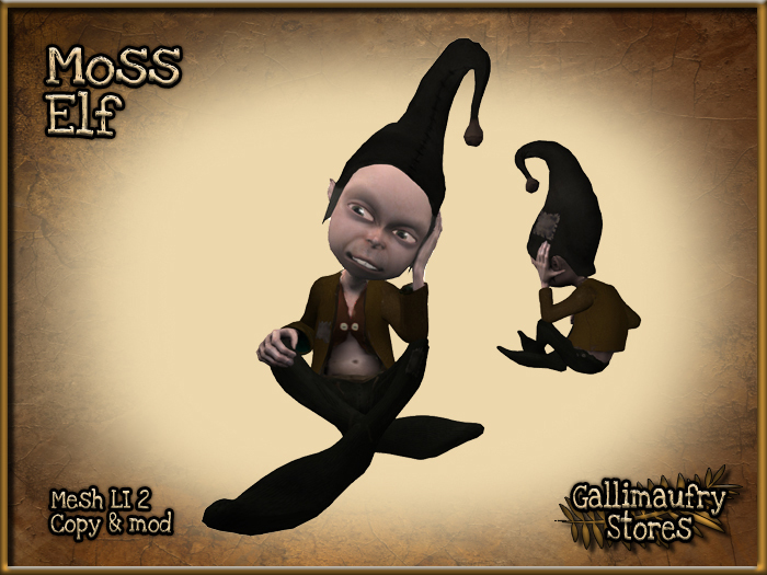 *GALLI* -  Mesh - ***HALF PRICE SALE***Elf Moss - LI ONLY 2 - Copy & Mod
