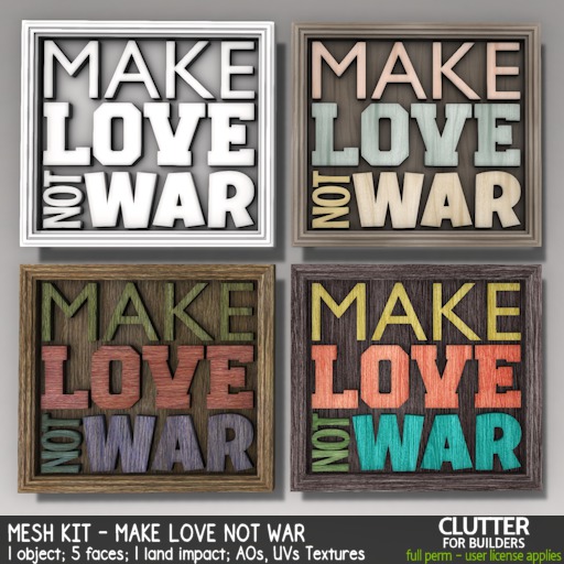 Huuraa Turnbeutel ‚Make Love Not War‘ – 12 Liter, 100% Baumwolle, Nachhaltig, Als Rucksack Tragbar