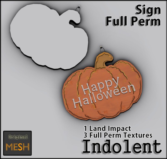 [INDO] Happy Halloween Sign - Full Perm 1LI