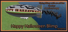 Happy Halloween Flying Blimp