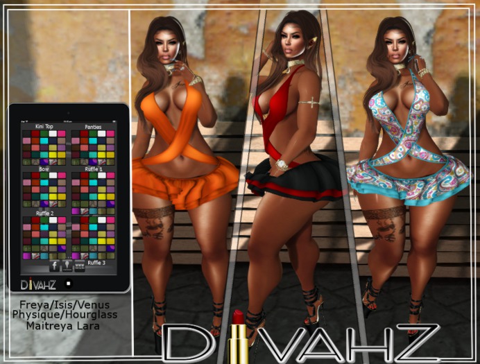 !DC! TopNotch Kini/Skirt (Mesh)