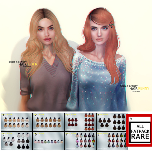 ::Bold & Beauty:: Hair :: Eden. (Fatpack) RARE