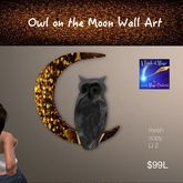 Owl on the Moon Wall Art (crate)