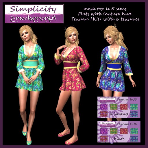 Simplicity Short Kimono outfit  (Bagged)