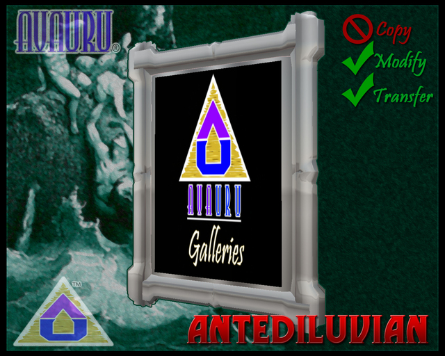 Antediluvian Picture Frame - Platinum