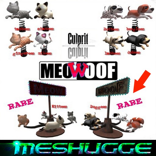 Culprit MeoWoof Doggeez RARE