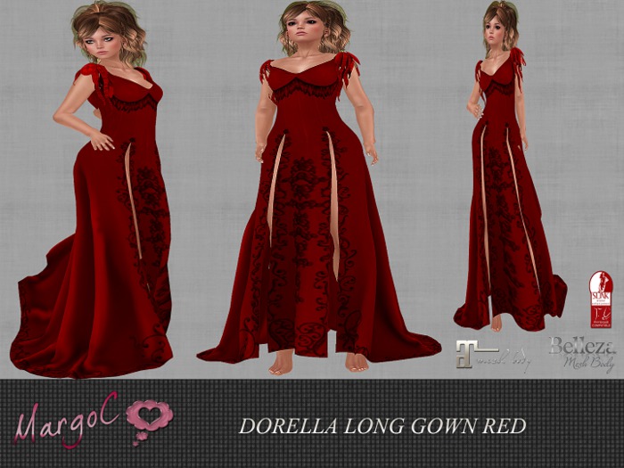 DORELLA LONG GOWN  RED