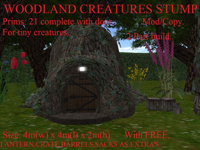 WOODLAND CREATURES STUMP BOXED