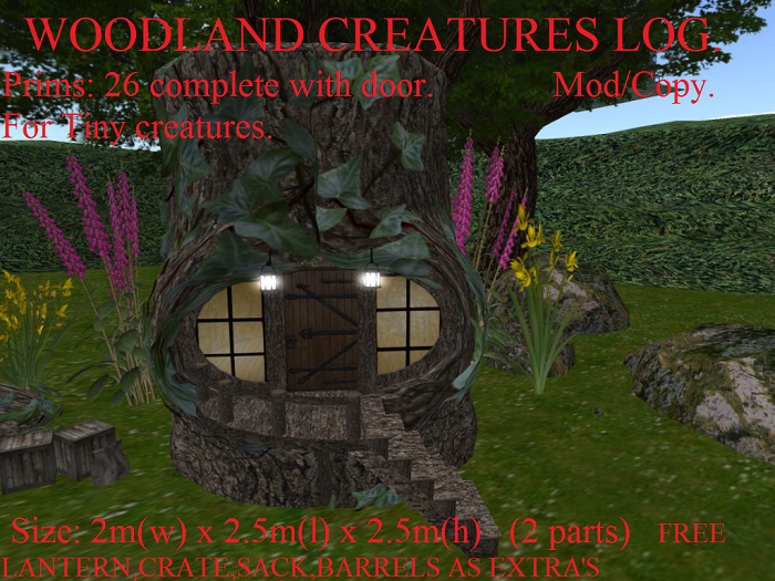 WOODLAND CREATURES LOG BOXED