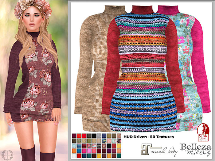 [hh] Diane Mini Sweater Dress