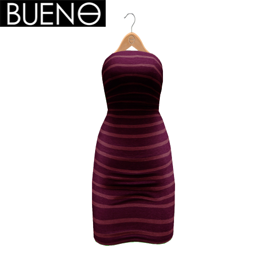 BUENO - Tube Dress - Line Plum