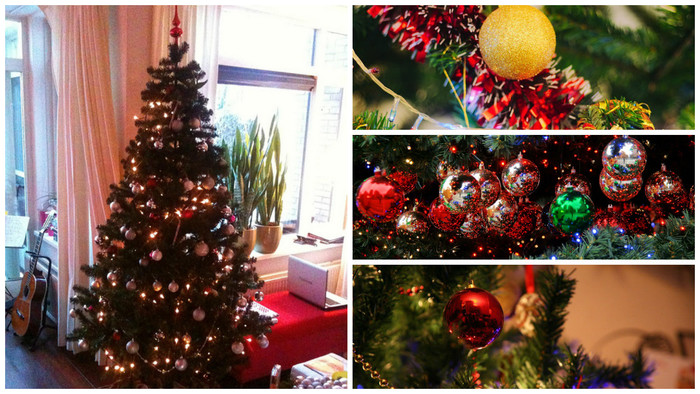 christmas tree collage